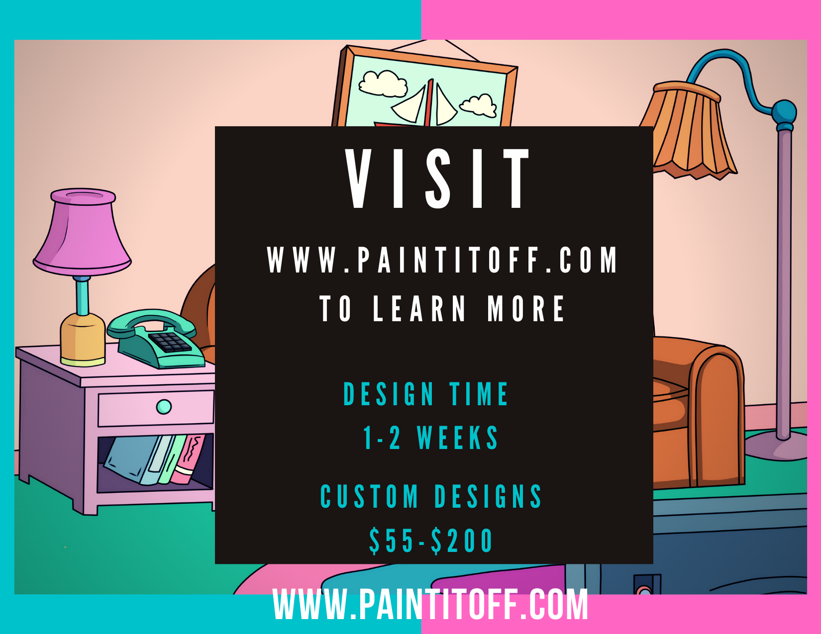 Cartoon Me | Paint by Numbers Designs - [Paint By Numbers]- Paint It Off by Stella and Bobbie