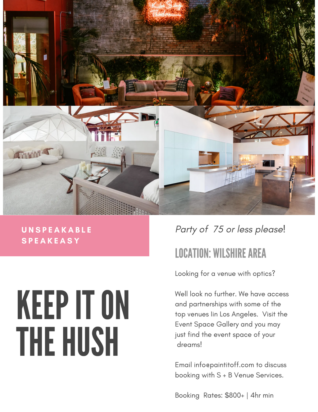 Unspeakable Speakeasy | DTLA - [Paint By Numbers]- Paint It Off by Stella and Bobbie