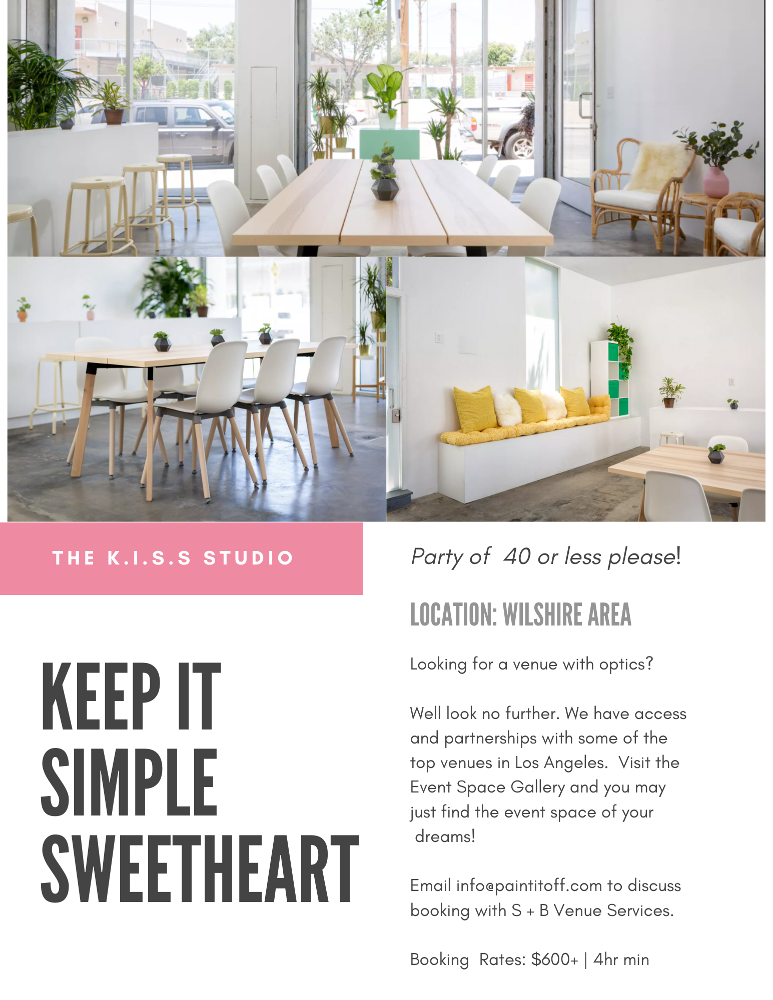 K.I.S.S. | The Minimalist Studio | DTLA - [Paint By Numbers]- Paint It Off by Stella and Bobbie