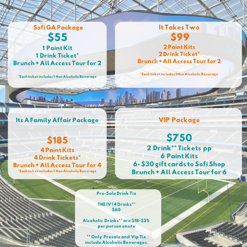 Tour, Dine, and Paint | Sofi Stadium 0ct. 30th - [Paint By Numbers]- Paint It Off by Stella and Bobbie