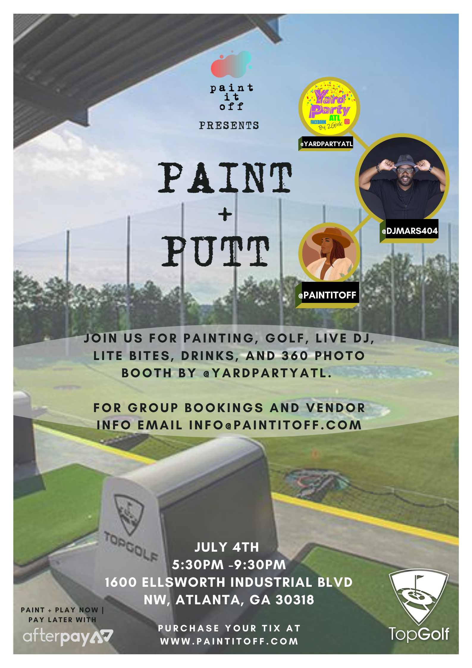 Paint and Putt | Top Golf - [Paint By Numbers]- Paint It Off by Stella and Bobbie
